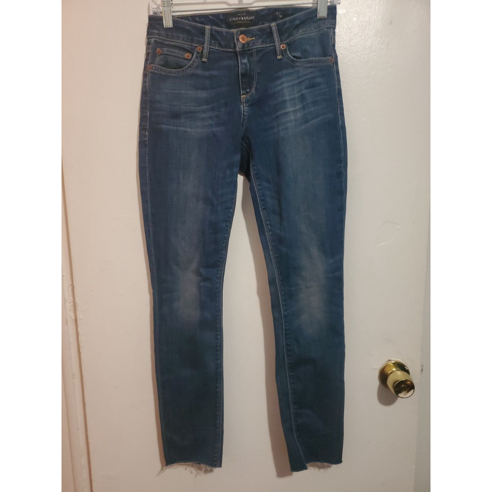 Lucky Brand Jeans sz 0/25 Lolita Boot Ankle Dark Wash Made In The USA Women's